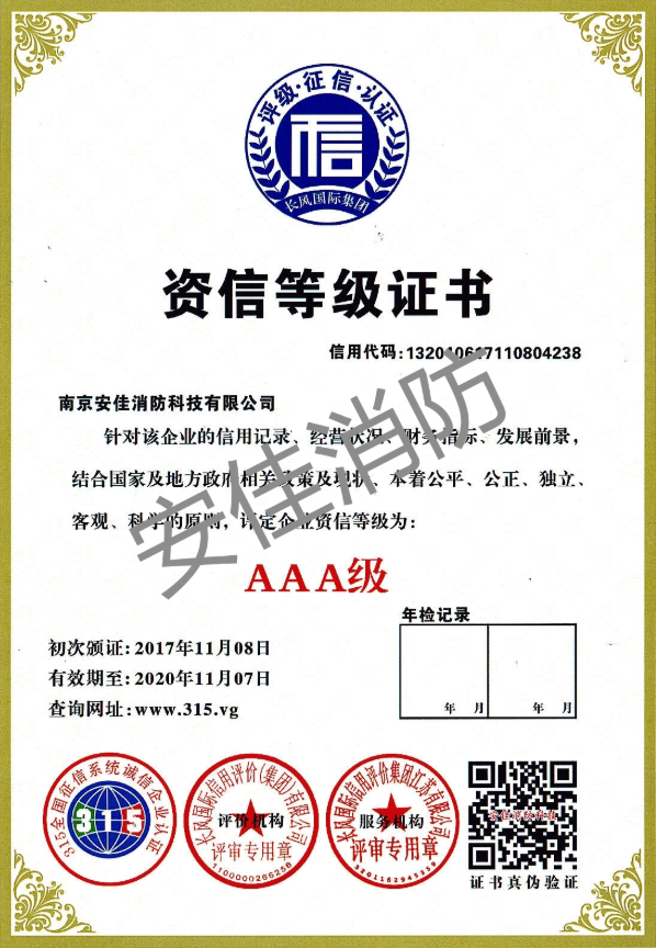 资质等级证书
